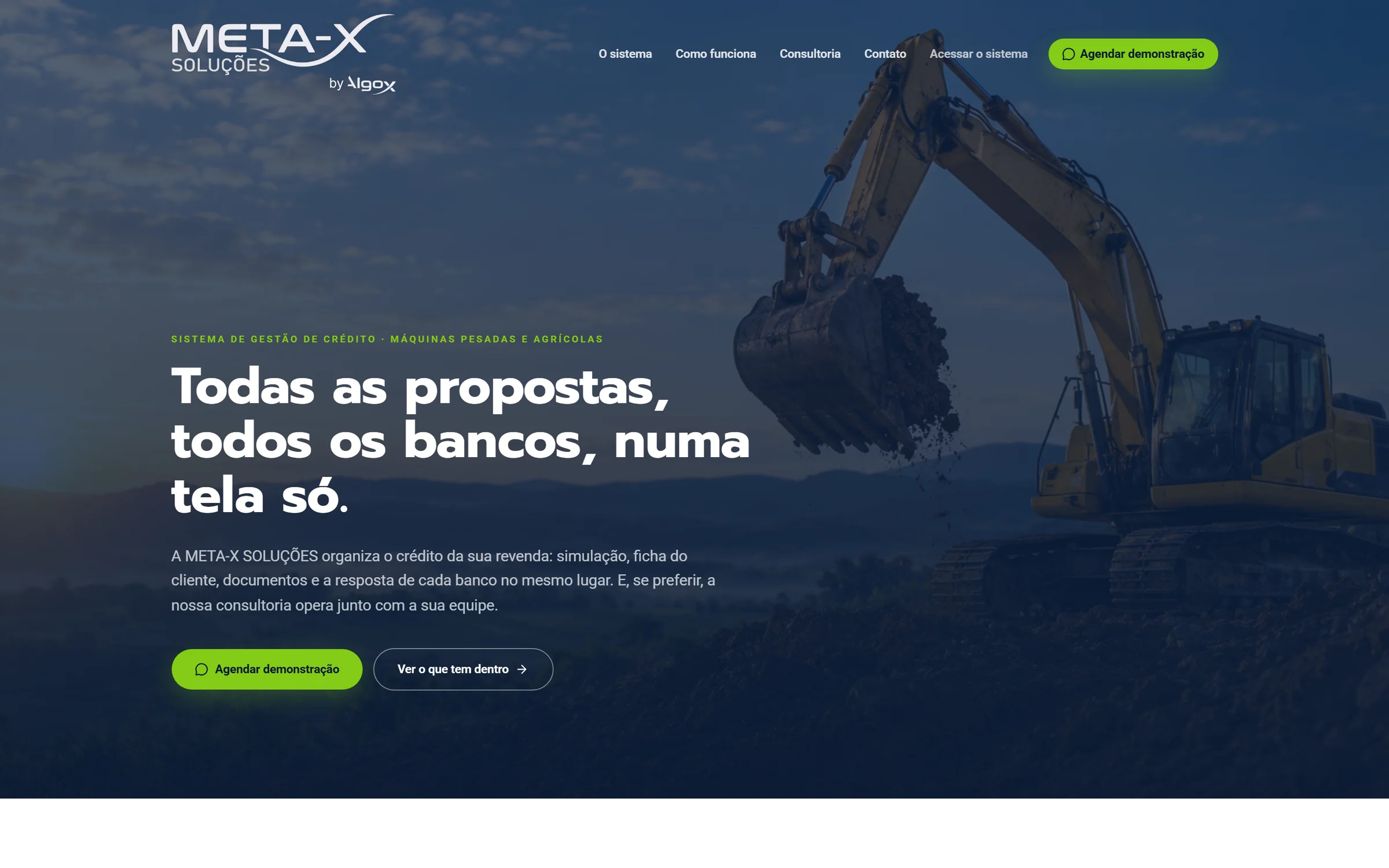 metaxcredito.com.br — Site institucional + captação