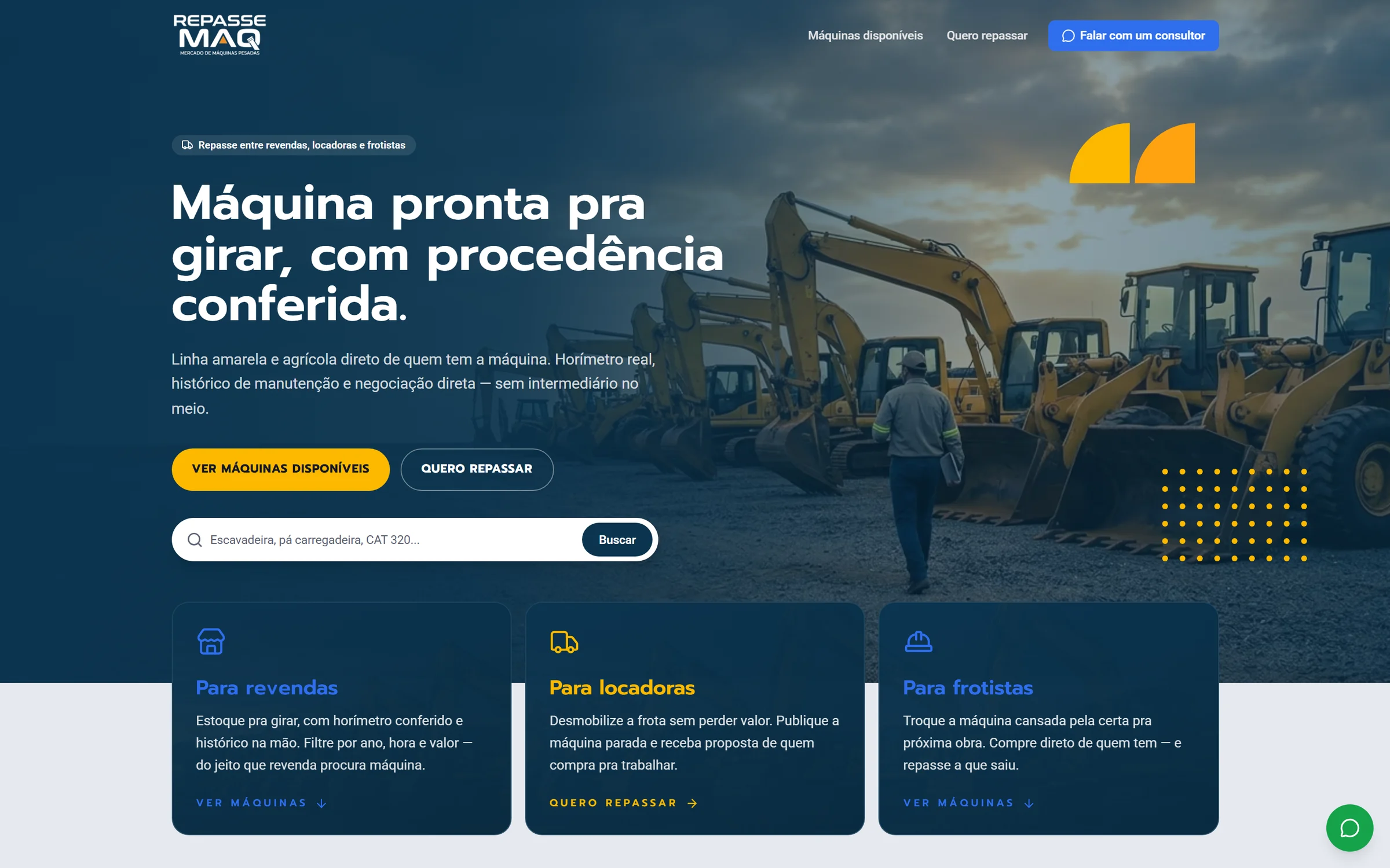 RepasseMaq — Vitrine pública de máquinas usadas